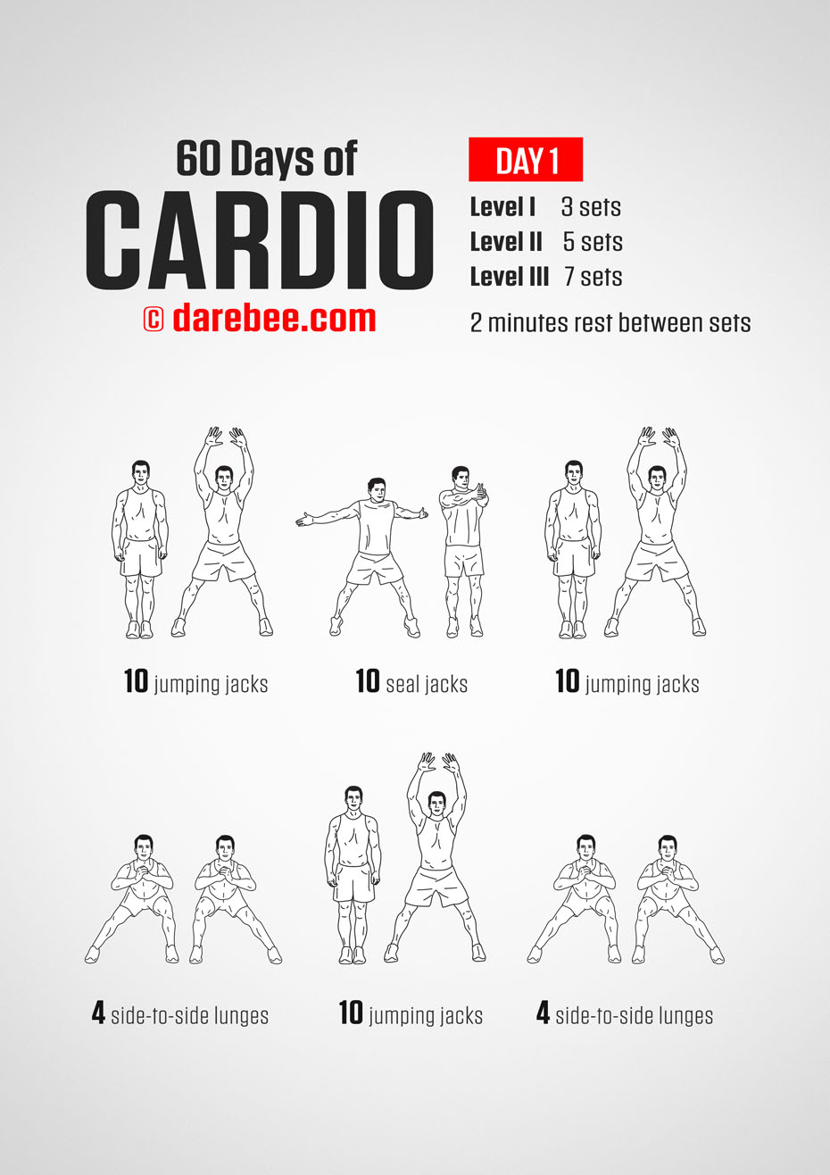 60 Days of Cardio by DAREBEE