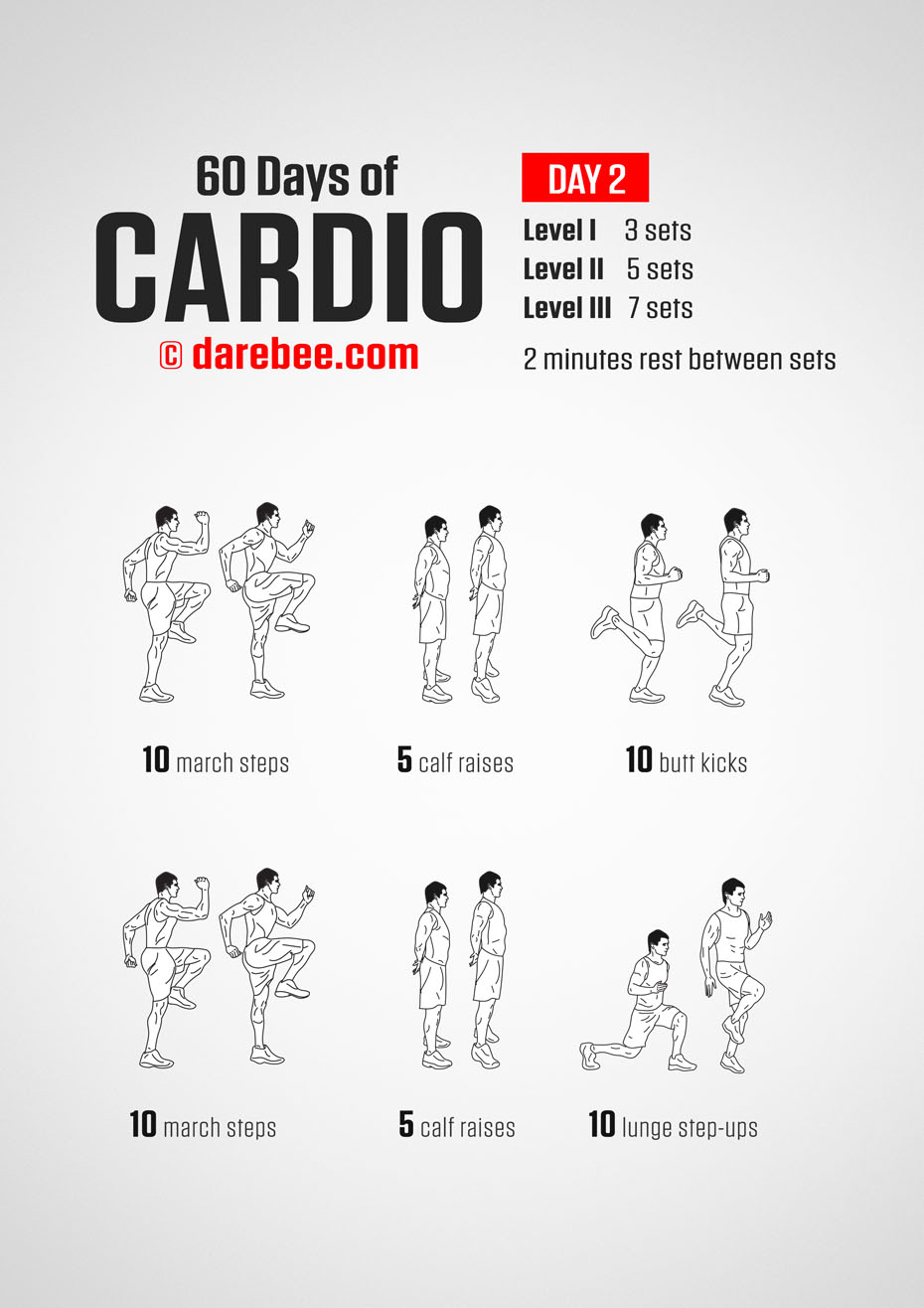 60 Days of Cardio by DAREBEE