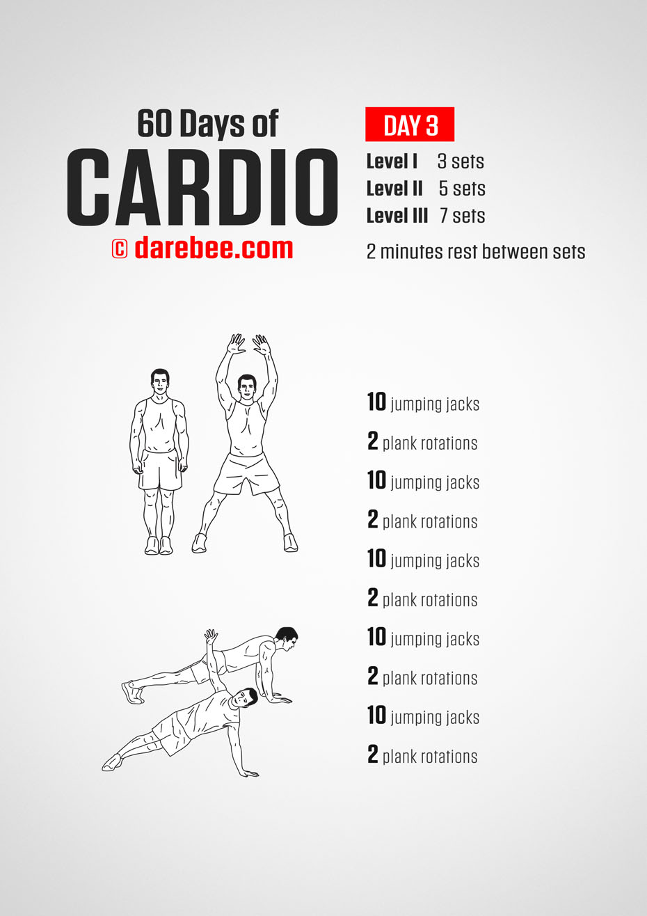 60 Days of Cardio by DAREBEE