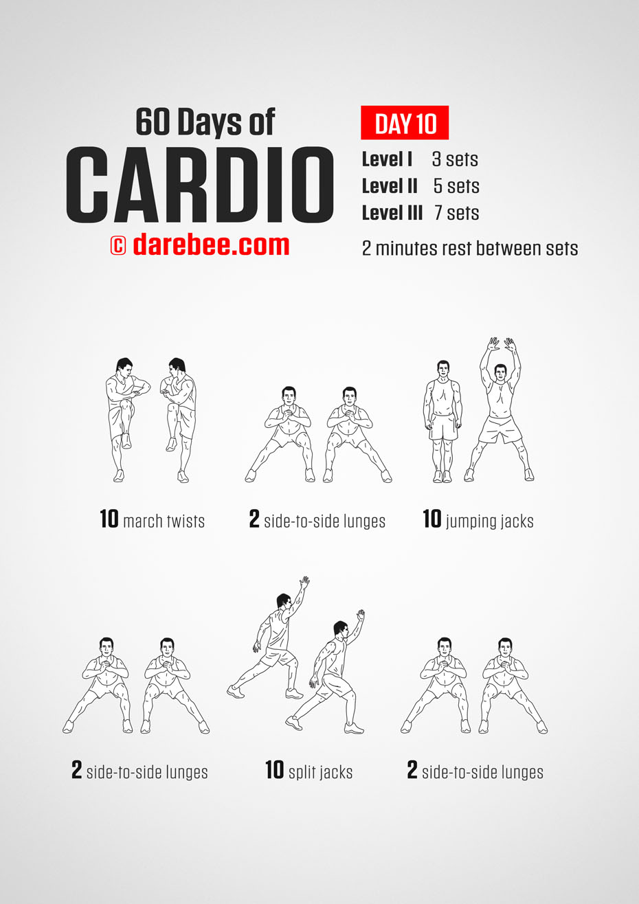 60 Days of Cardio by DAREBEE