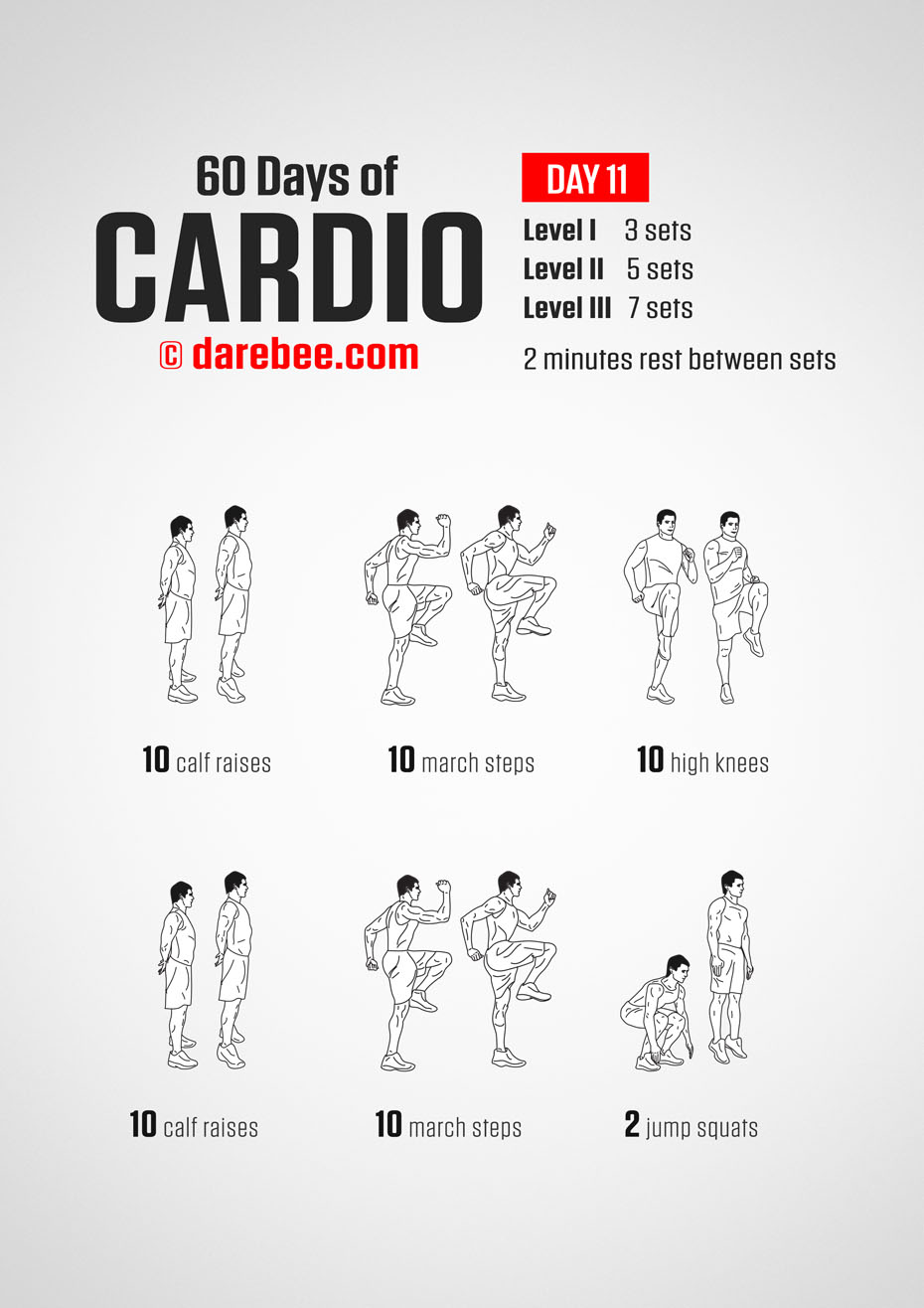 60 Days of Cardio by DAREBEE