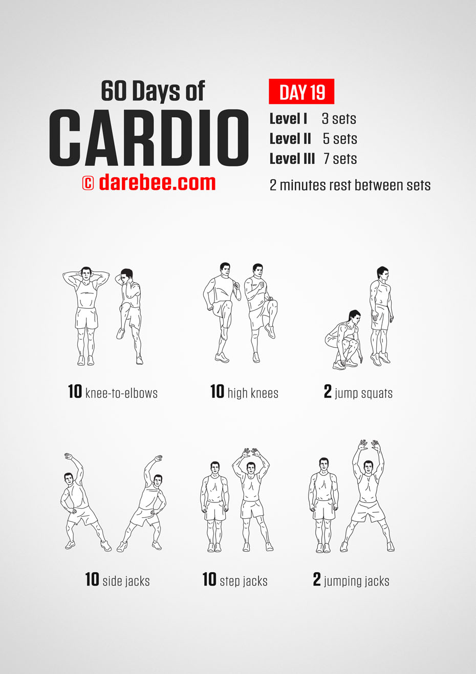 60 Days of Cardio by DAREBEE