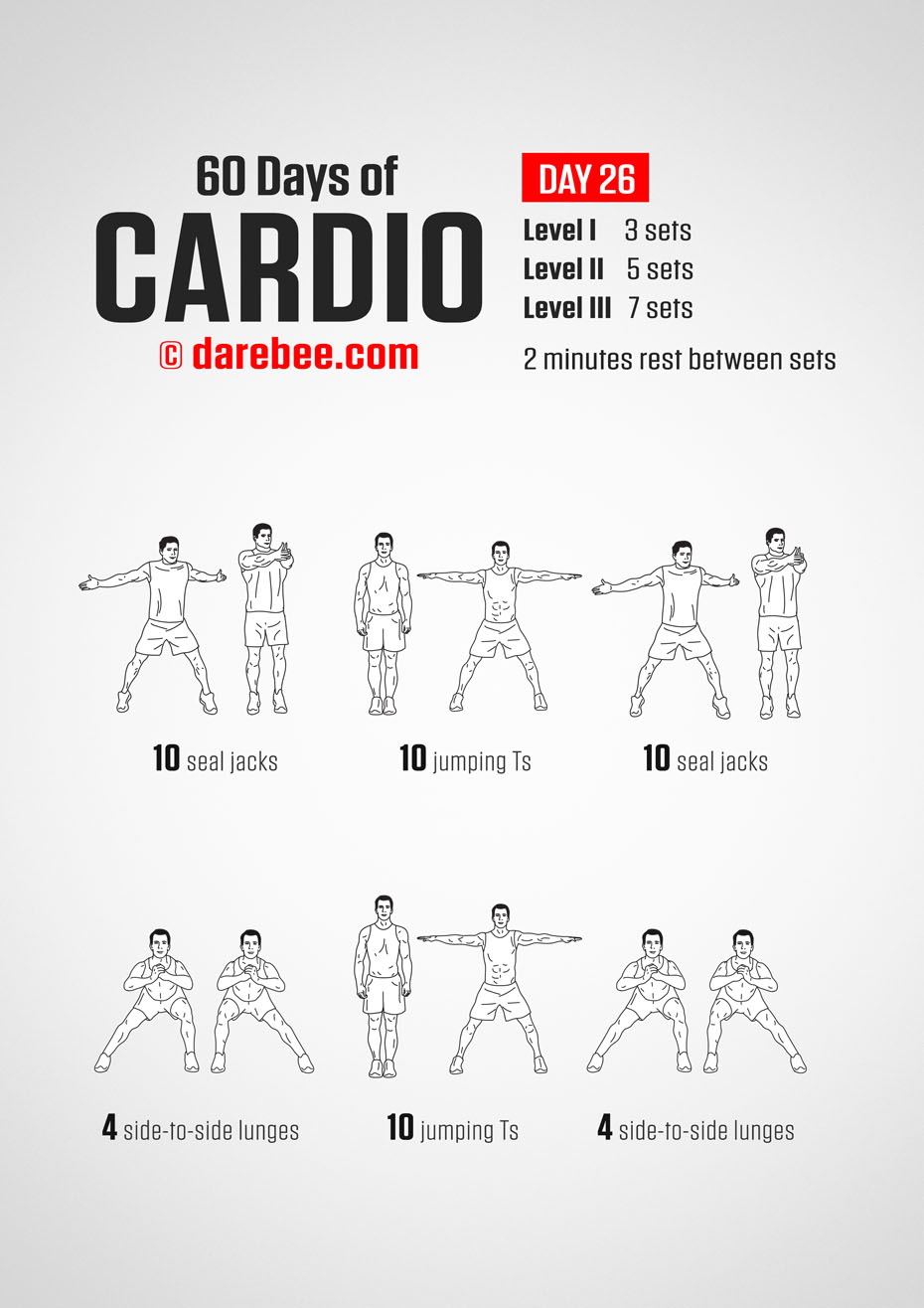 60 Days of Cardio by DAREBEE