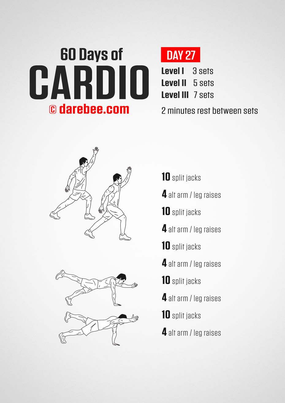 60 Days of Cardio by DAREBEE