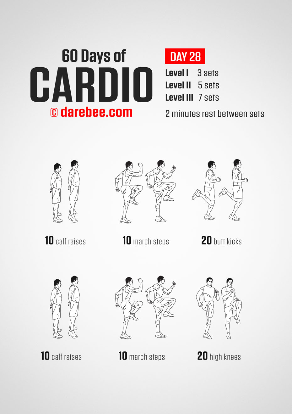 60 Days of Cardio by DAREBEE