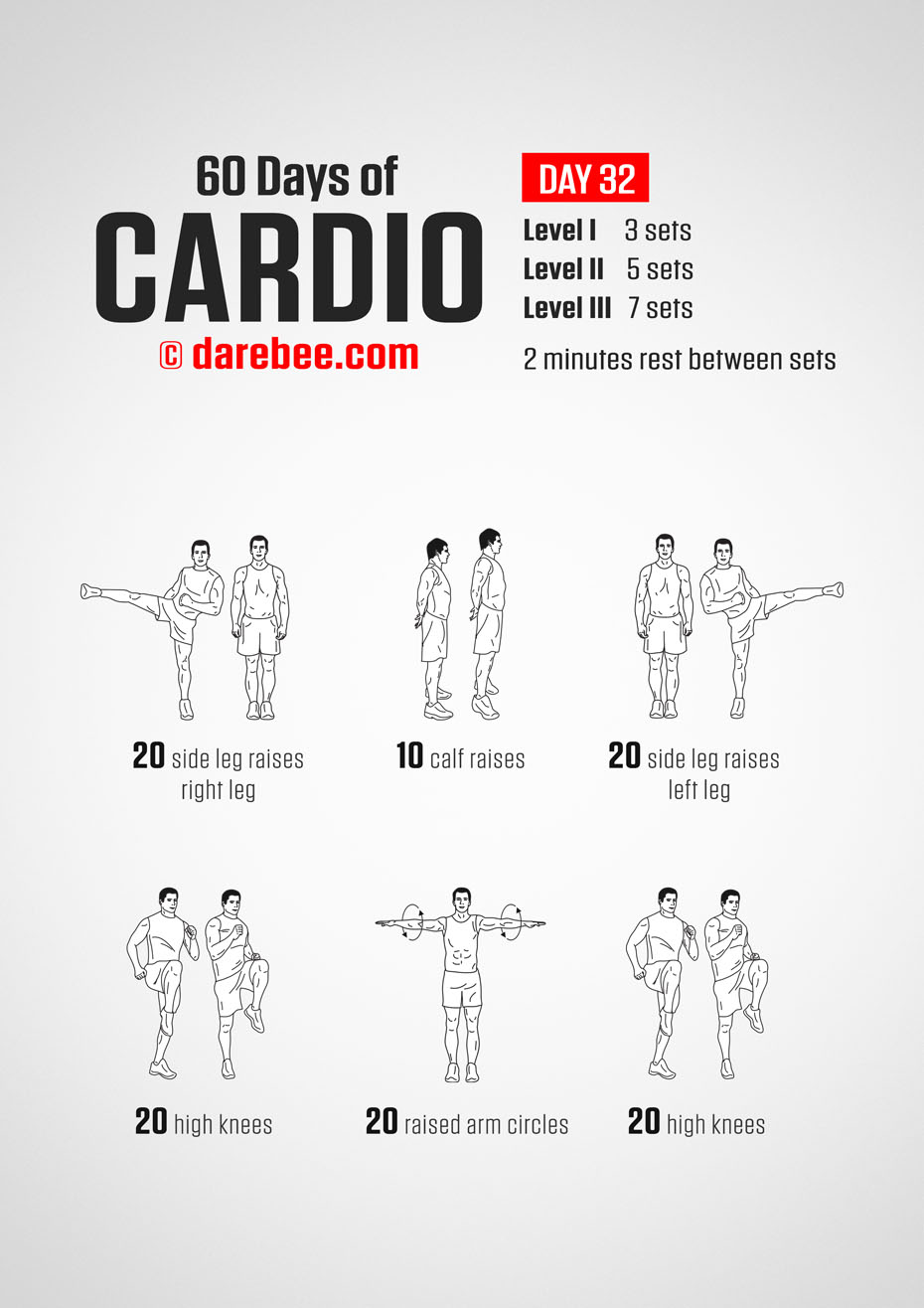 60 Days of Cardio by DAREBEE