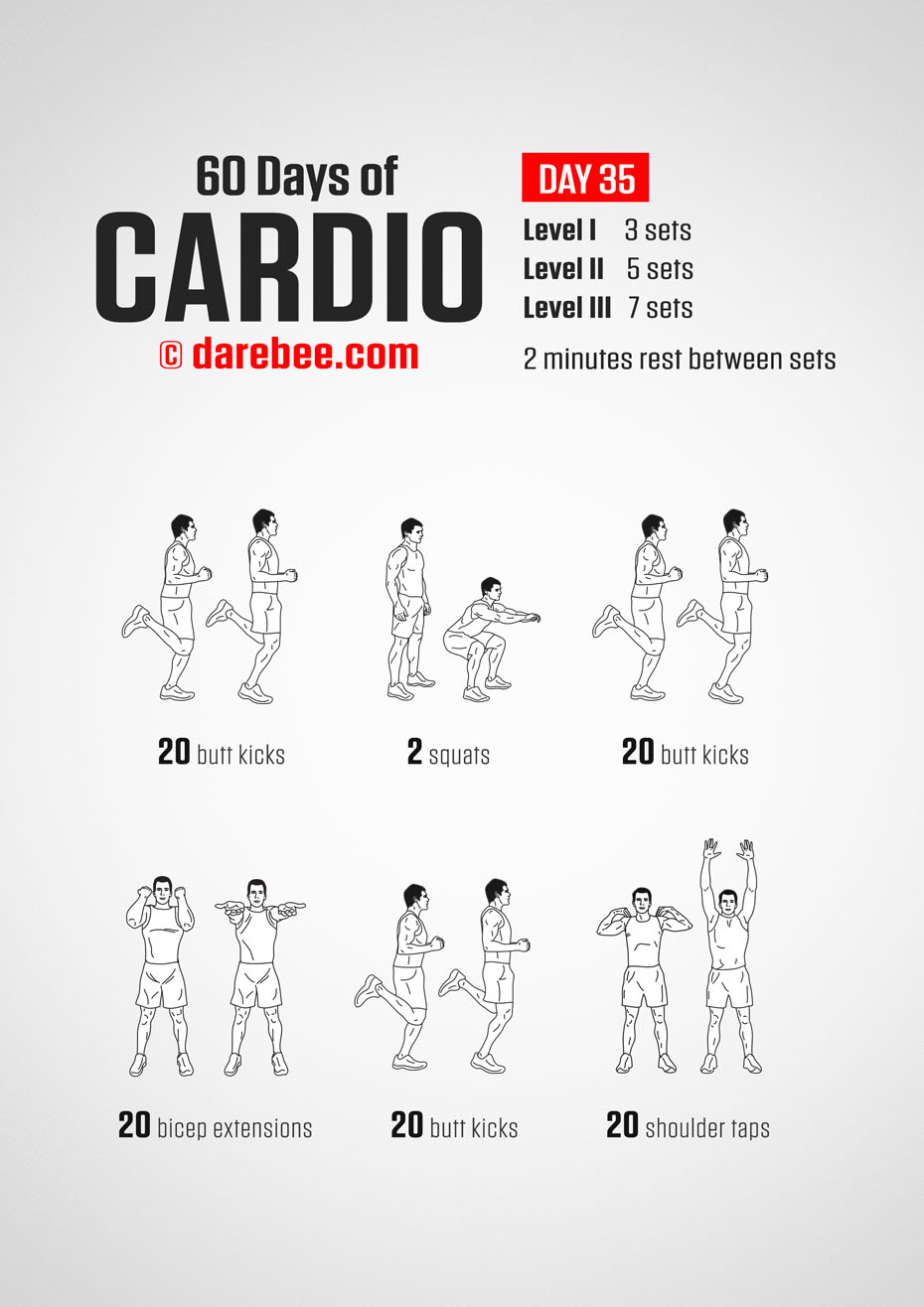 60 Days of Cardio by DAREBEE