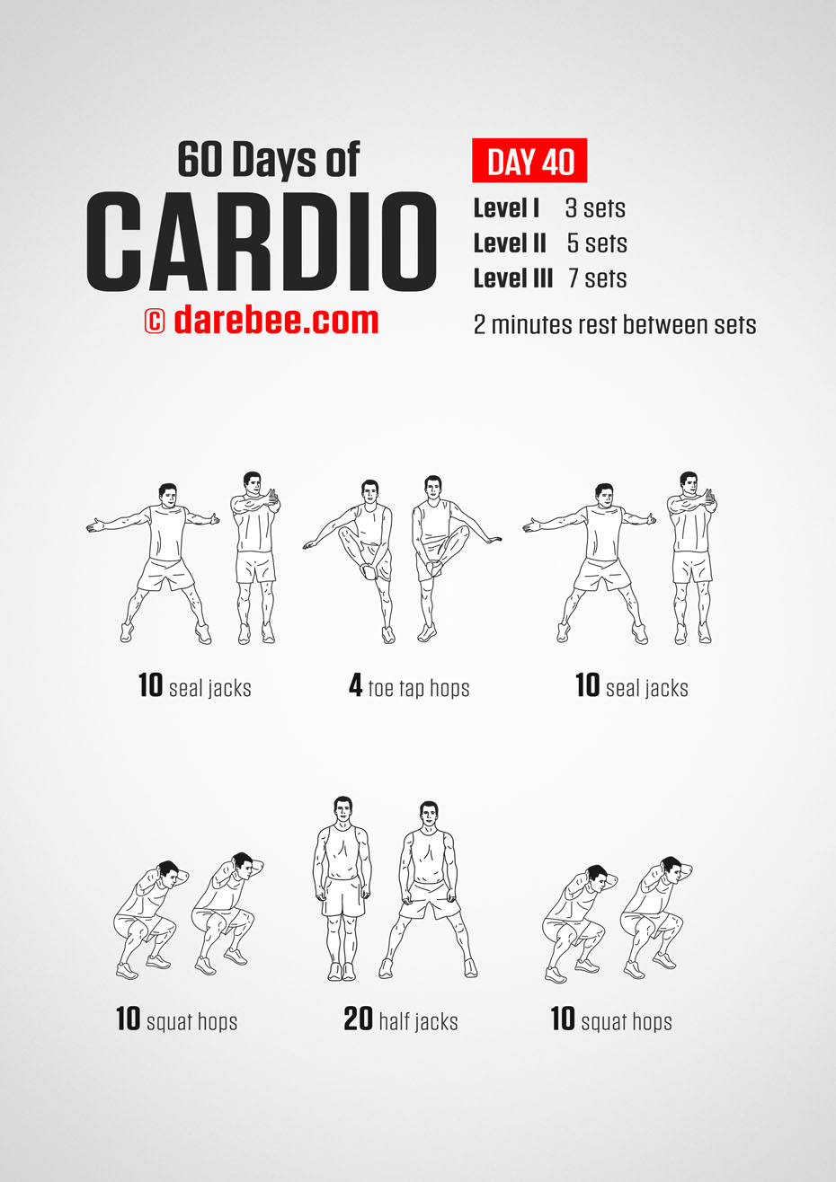 60 Days of Cardio by DAREBEE