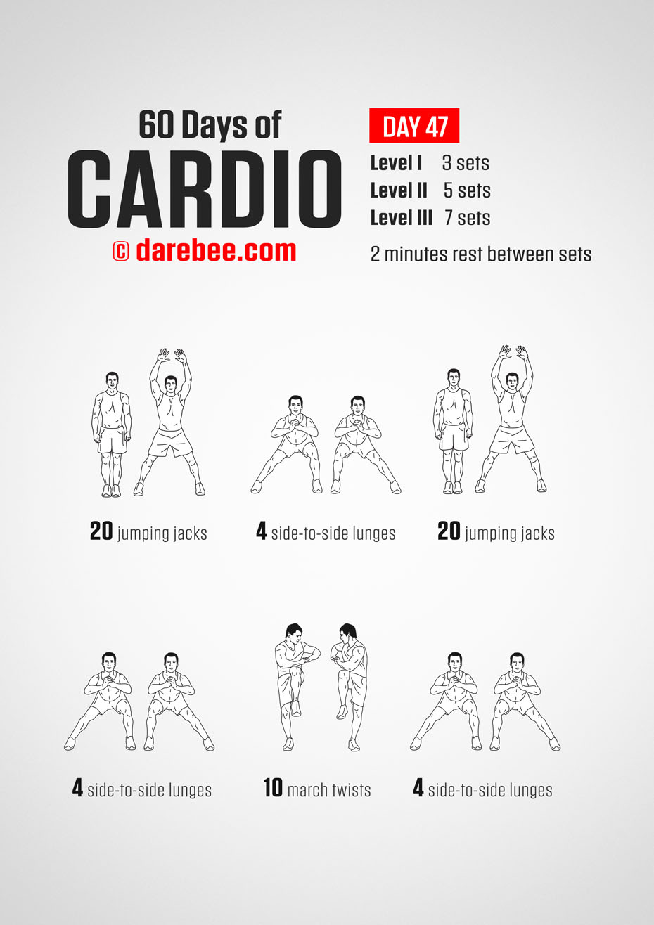 60 Days of Cardio by DAREBEE