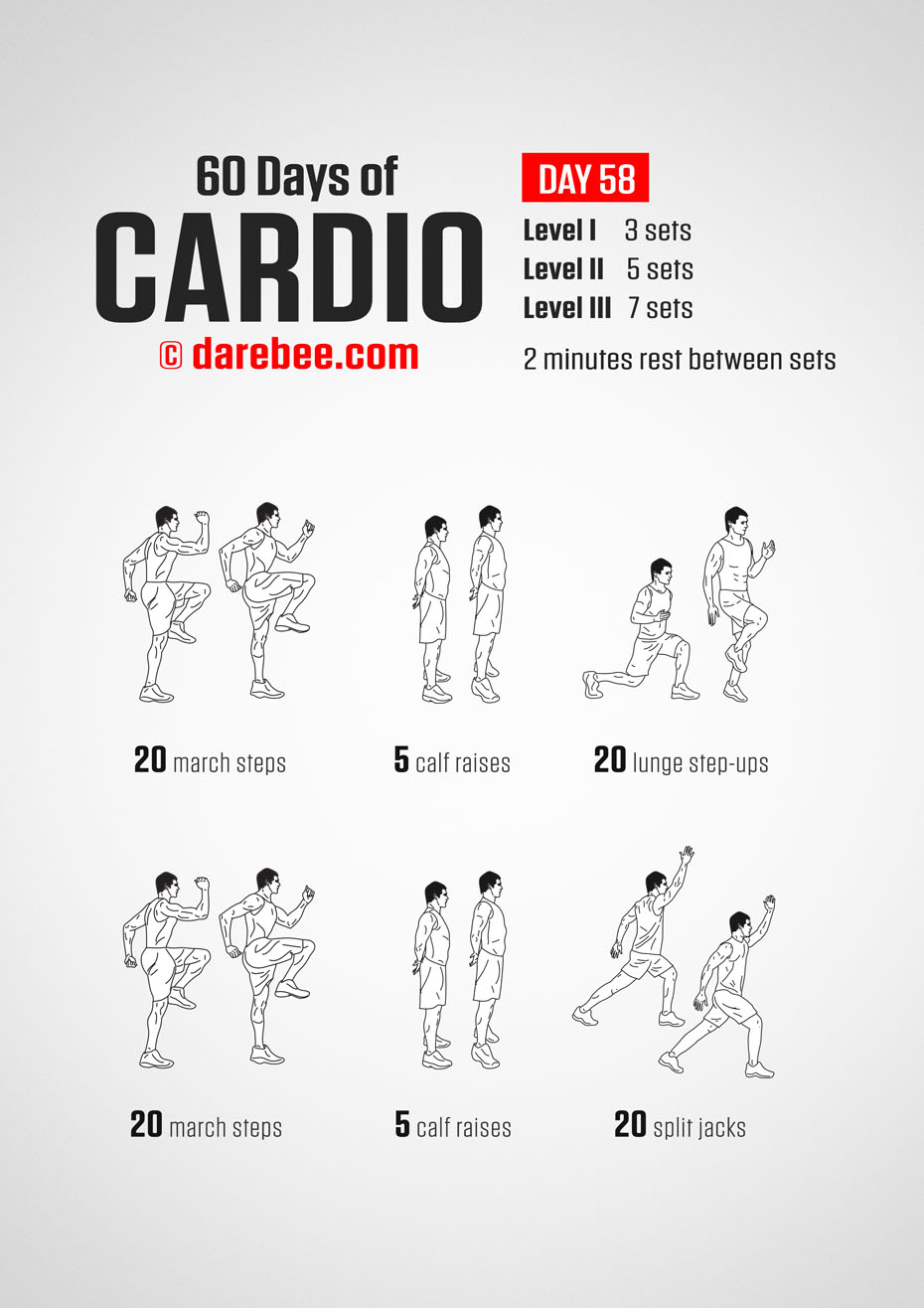 60 Days of Cardio by DAREBEE