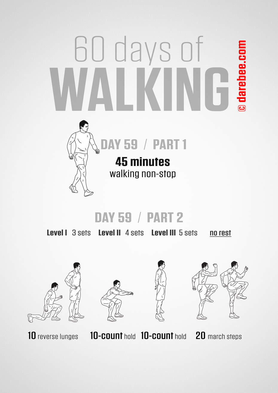 60 Days of Walking by DAREBEE