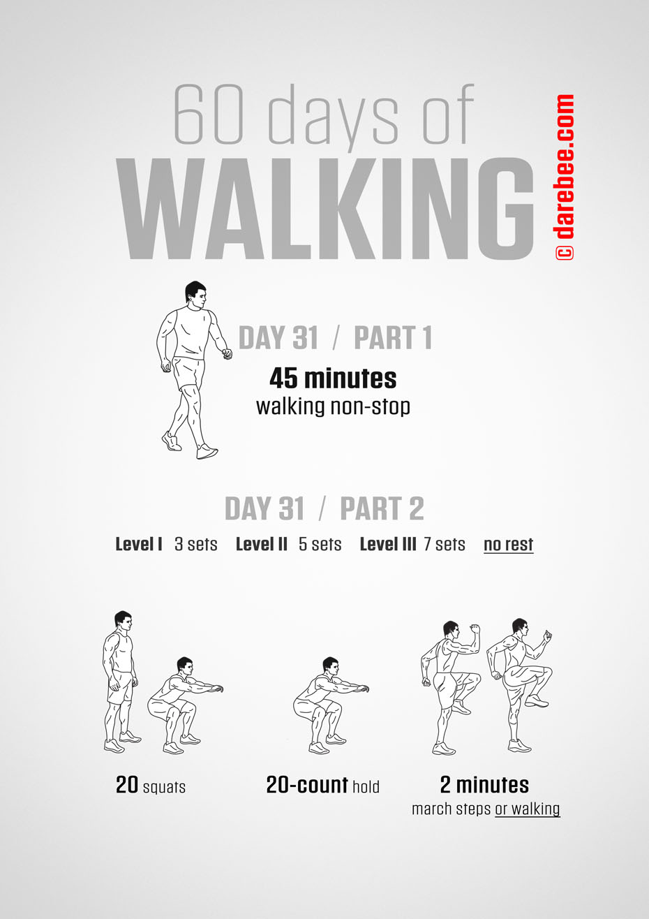 60 Days of Walking by DAREBEE