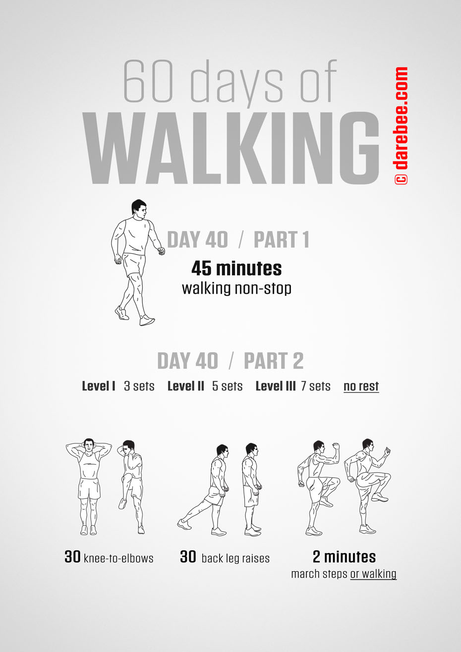 60 Days of Walking by DAREBEE