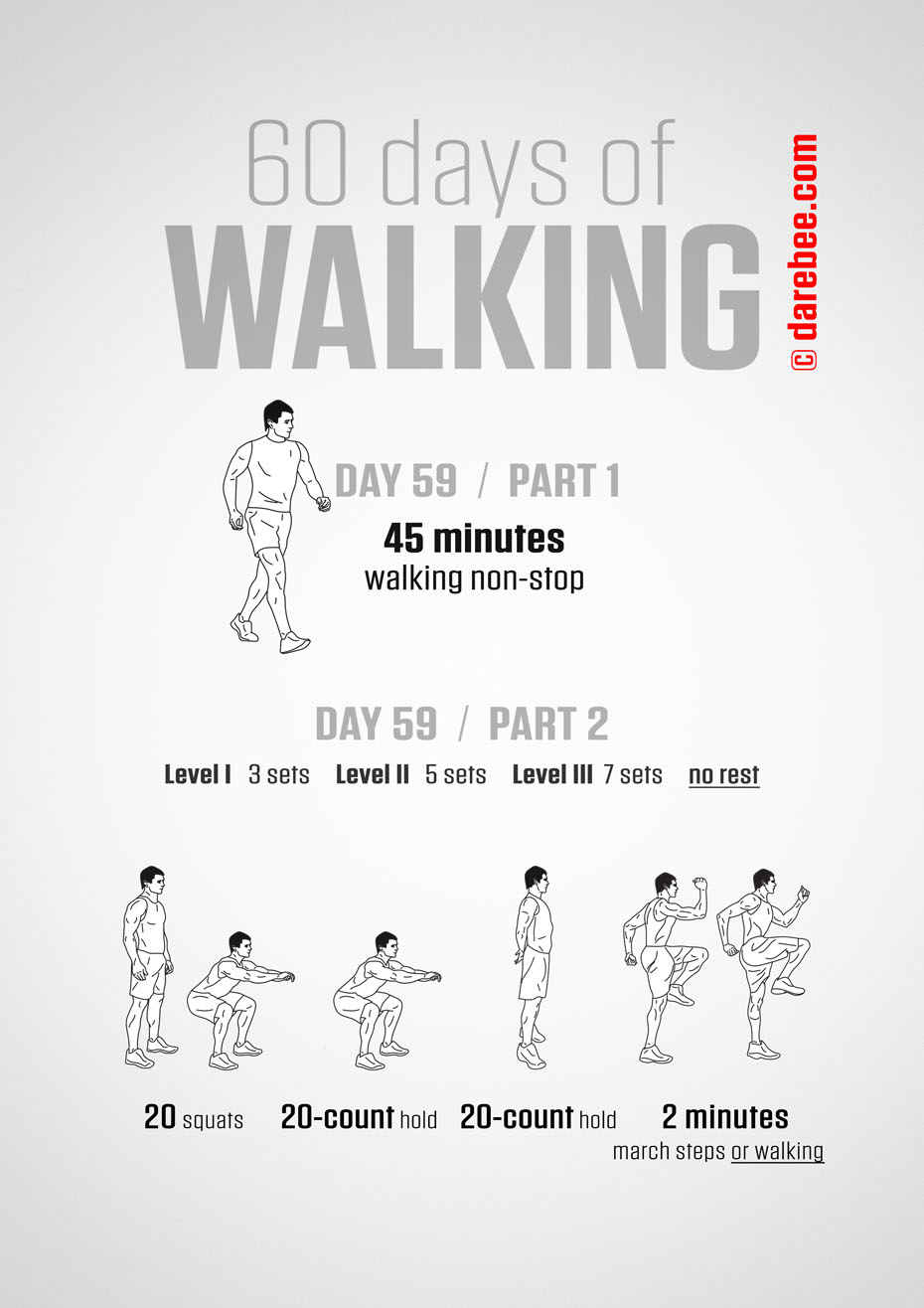 60 Days of Walking by DAREBEE