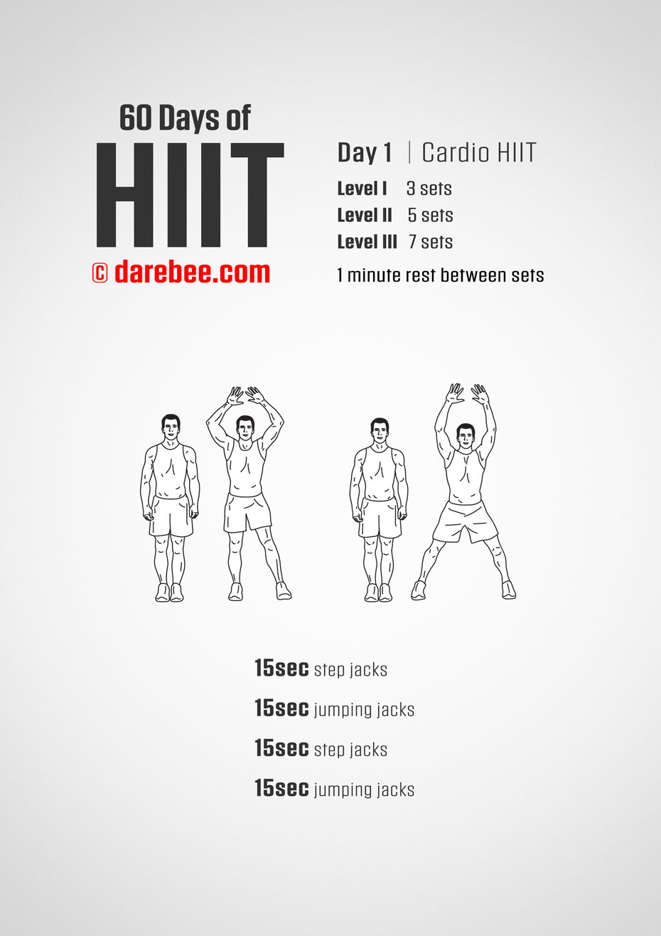 60 Days of HIIT by DAREBEE