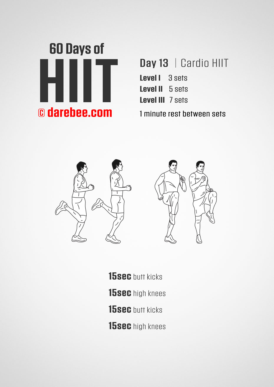 60 Days of HIIT by DAREBEE