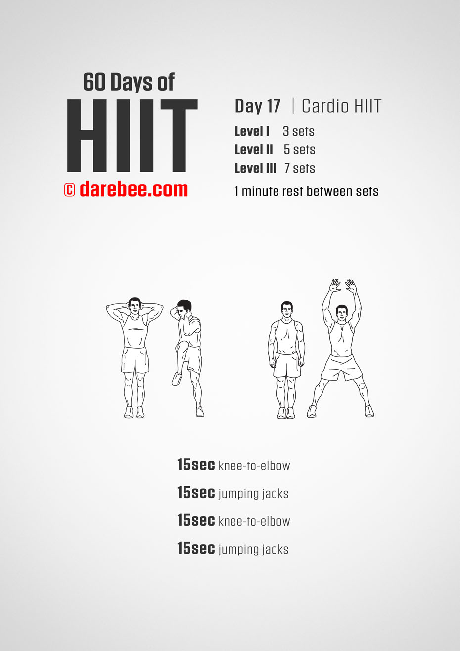 60 Days of HIIT by DAREBEE