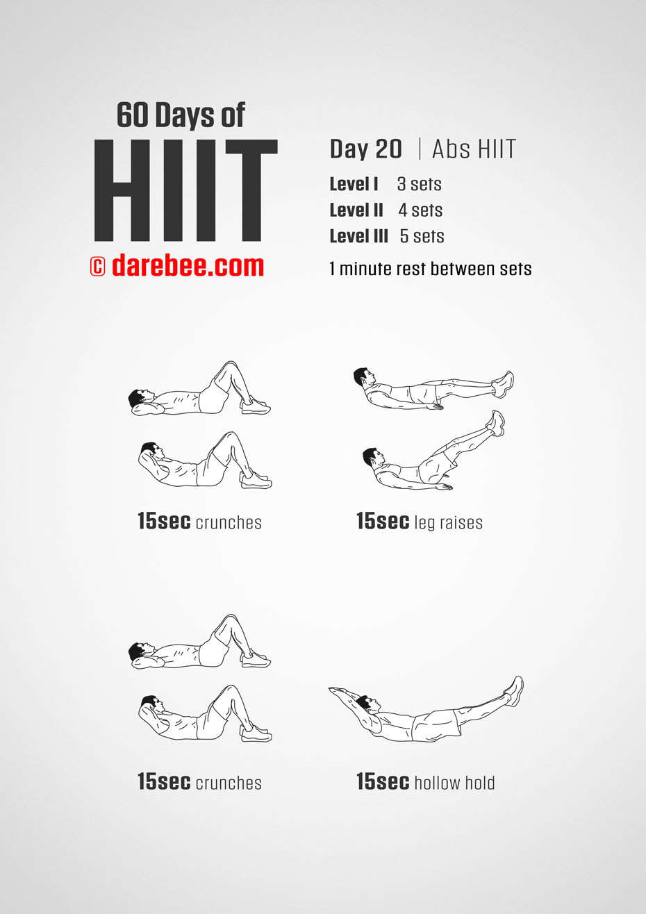 60 Days of HIIT by DAREBEE