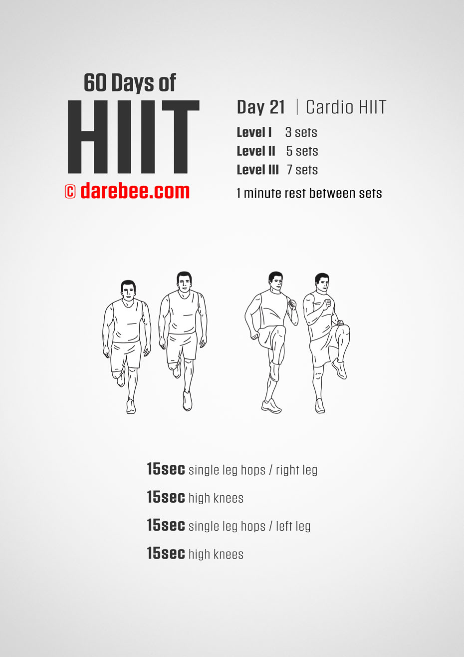 60 Days of HIIT by DAREBEE