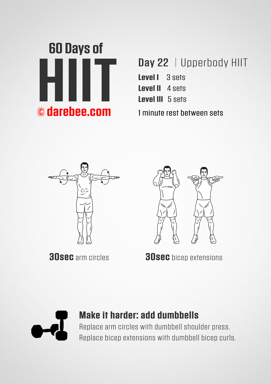 60 Days of HIIT by DAREBEE