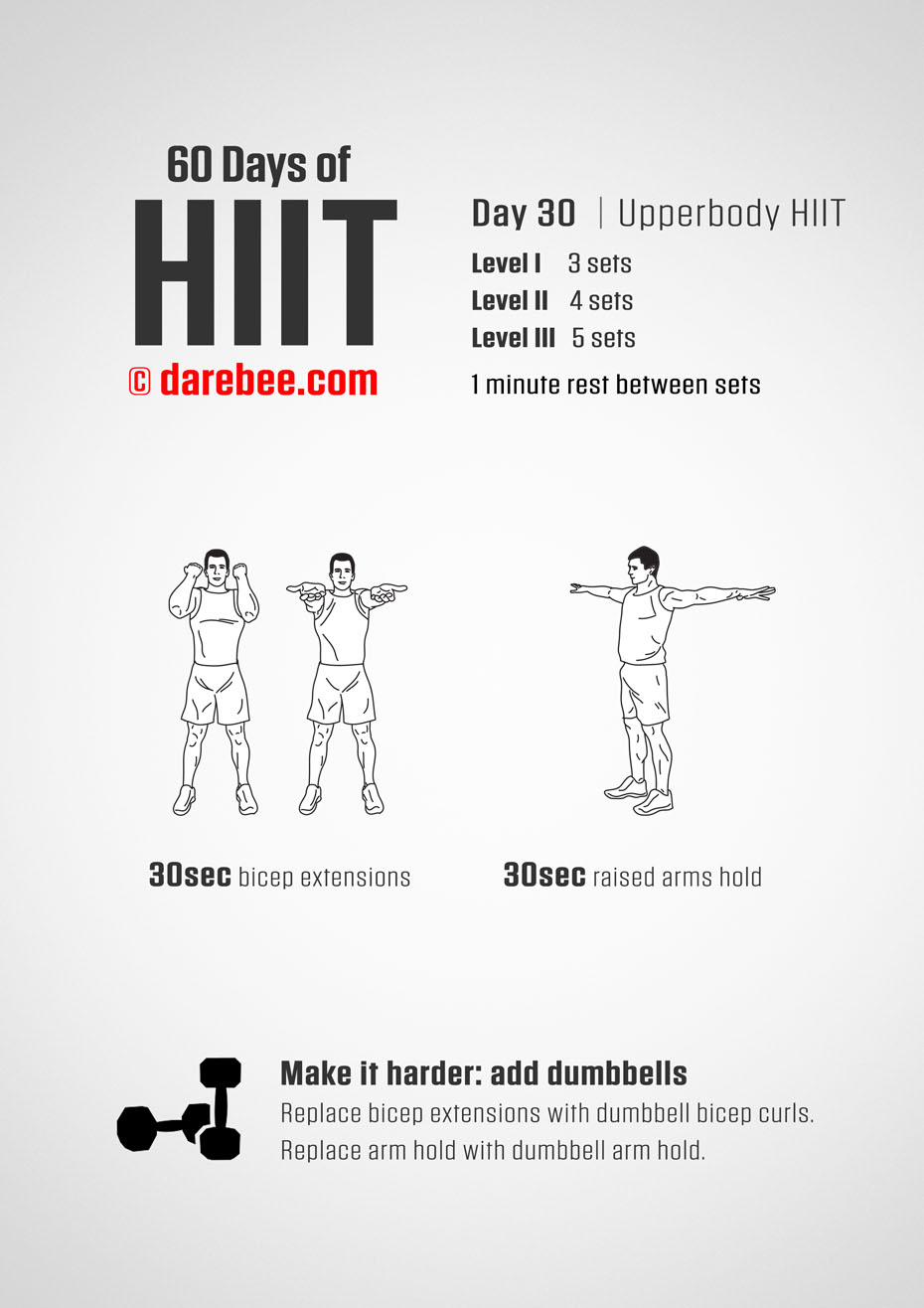 60 Days of HIIT by DAREBEE