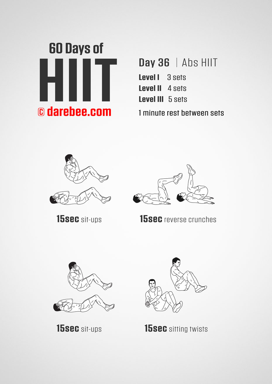 60 Days of HIIT by DAREBEE