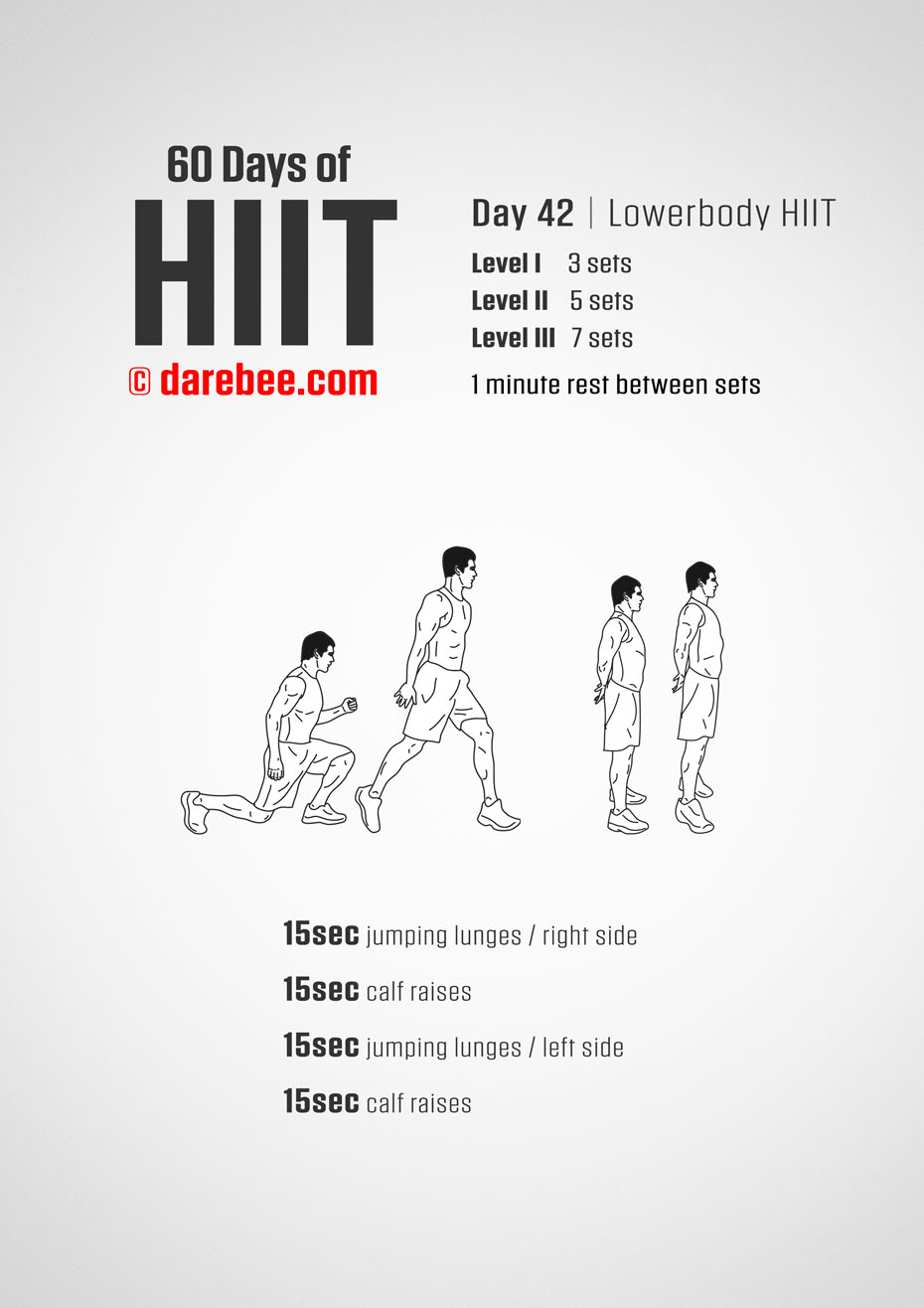 60 Days of HIIT by DAREBEE