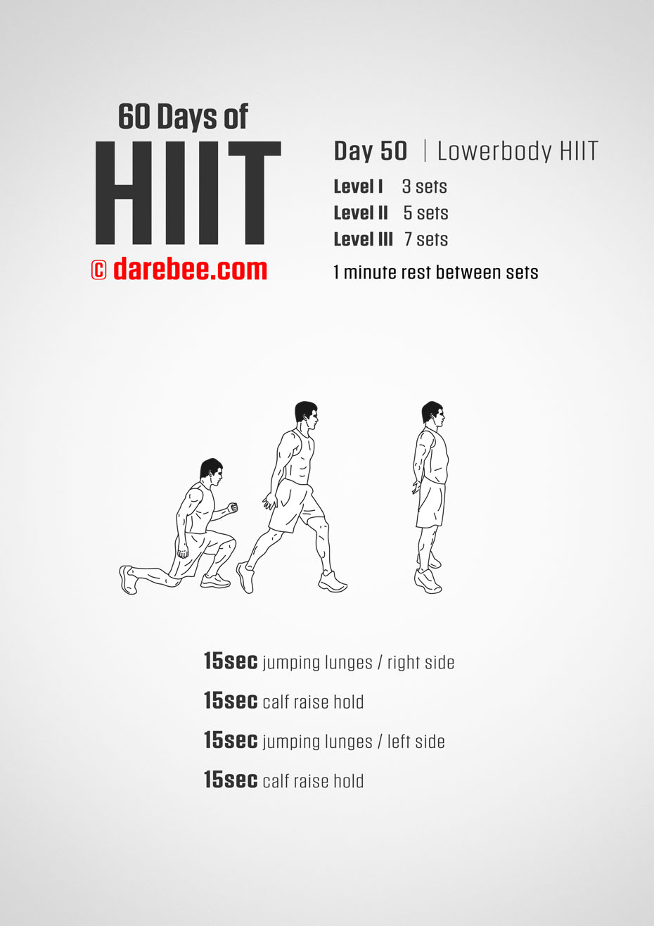 60 Days of HIIT by DAREBEE