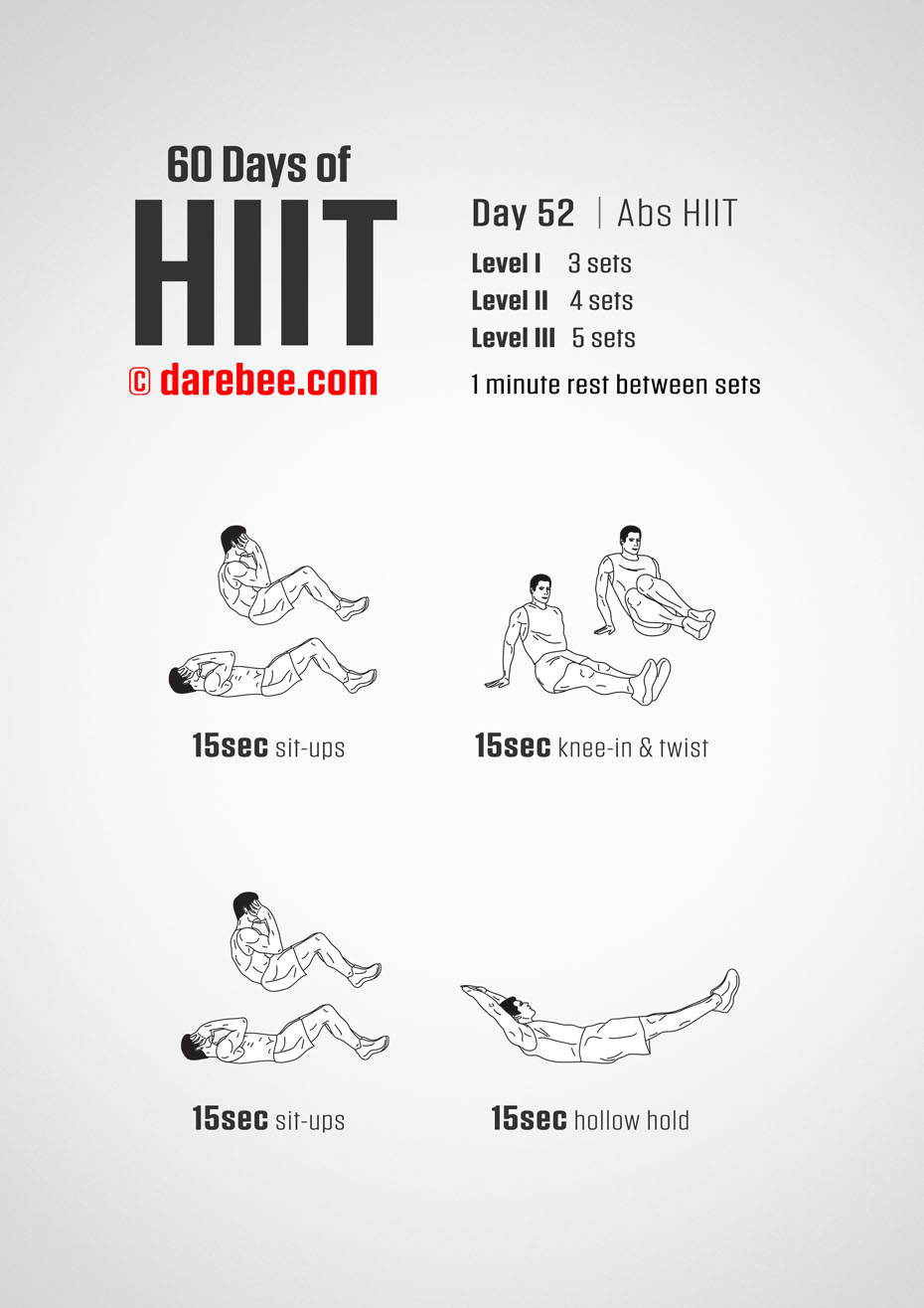 60 Days of HIIT by DAREBEE