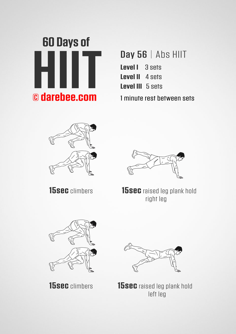 60 Days of HIIT by DAREBEE