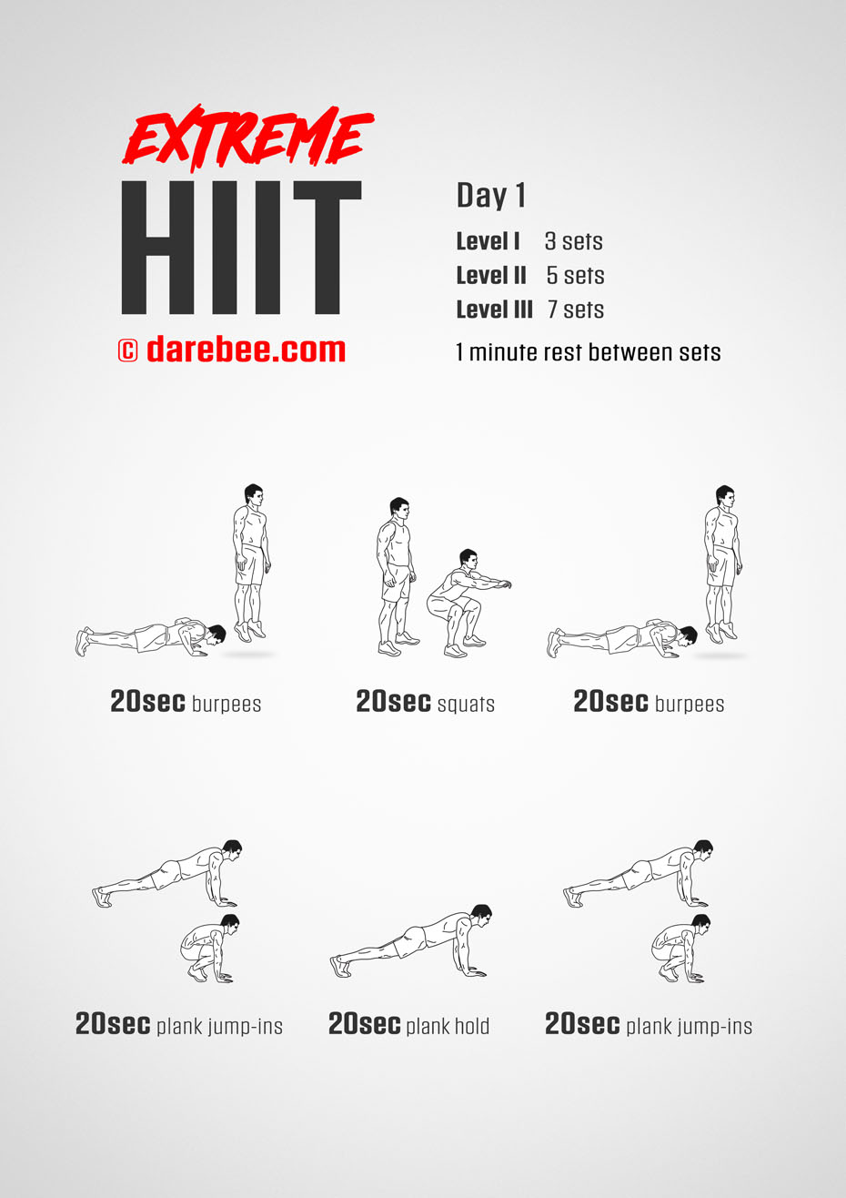 Extreme HIIT by DAREBEE