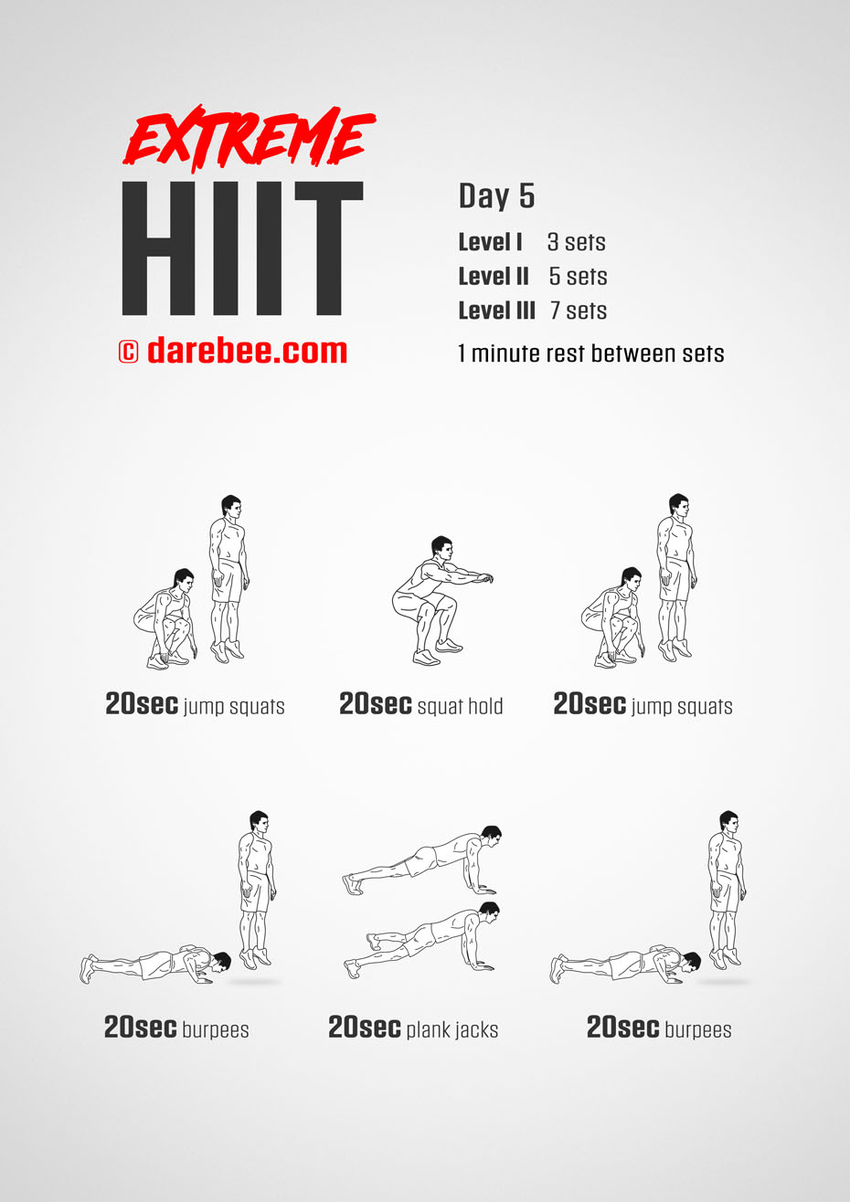 Extreme HIIT by DAREBEE