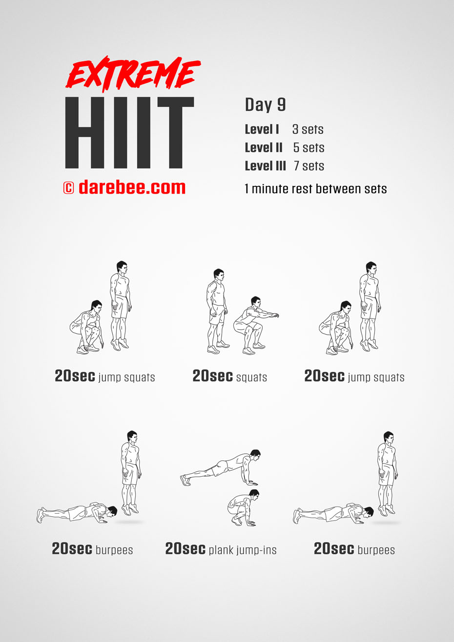 Extreme HIIT by DAREBEE