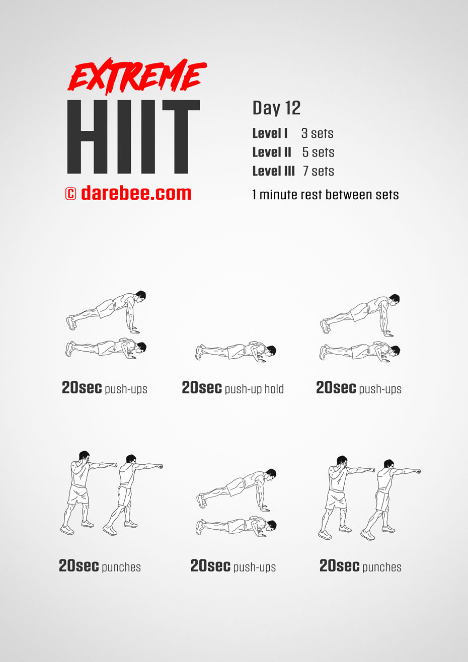 Extreme HIIT by DAREBEE