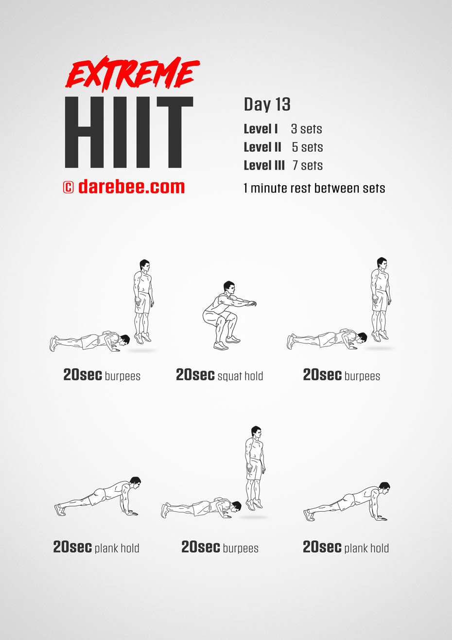 Extreme HIIT by DAREBEE