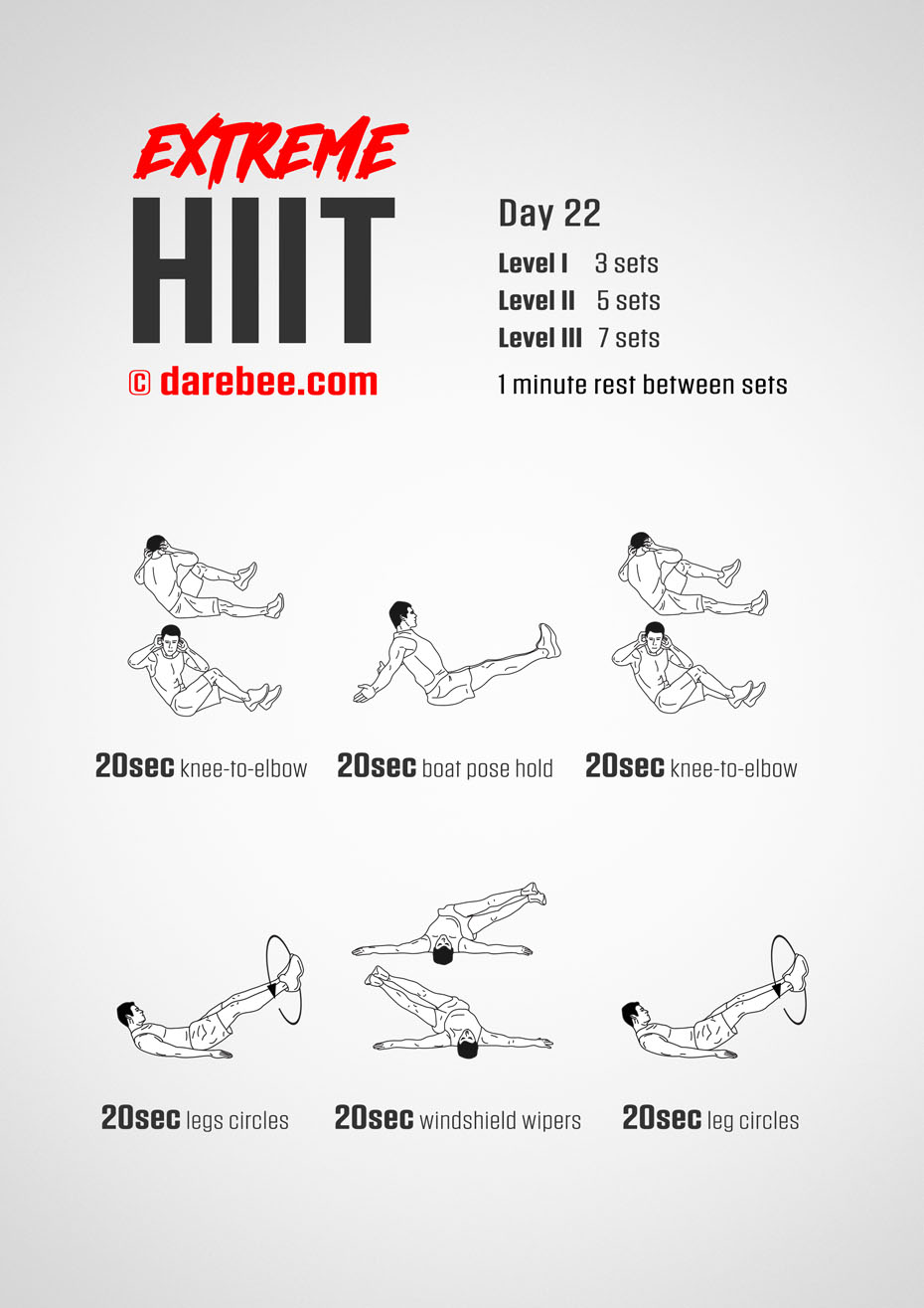 Extreme HIIT by DAREBEE