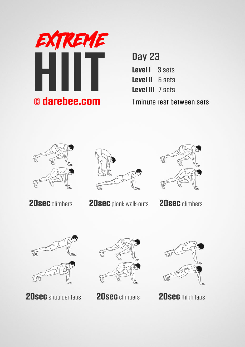 Extreme HIIT by DAREBEE