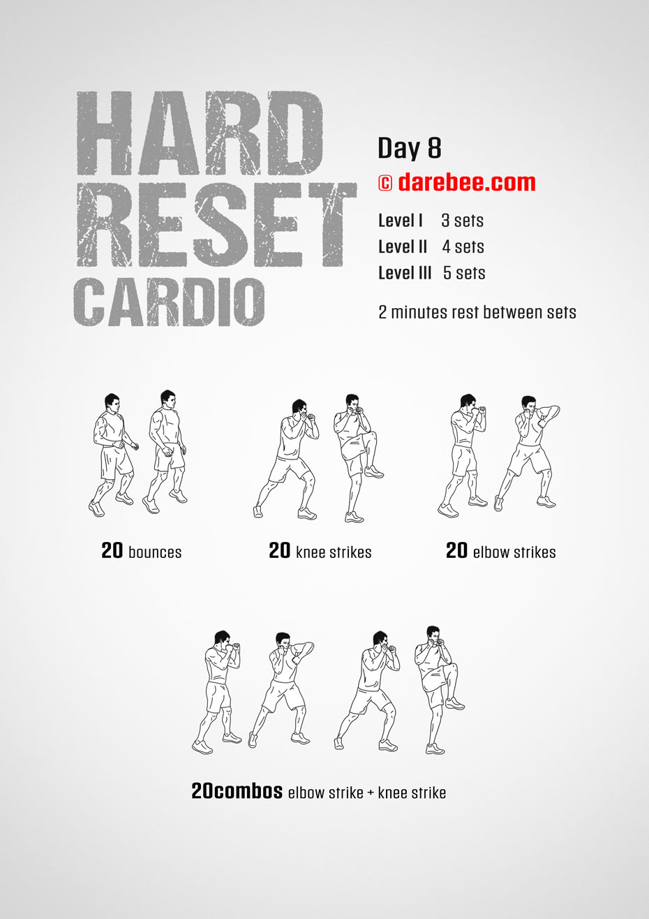 The Hard Reset Cardio - Fitness Program by DAREBEE