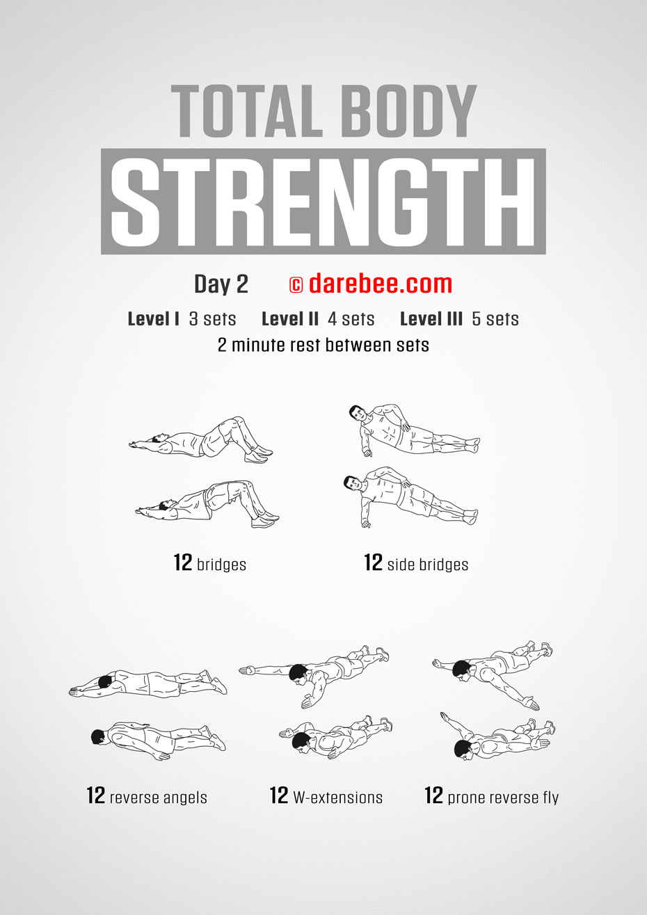 Total Body Strength 30 Day Program by DAREBEE