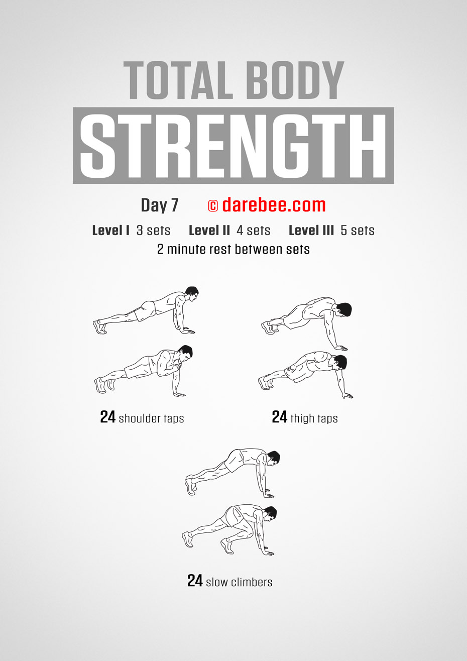 Total Body Strength 30 Day Program by DAREBEE