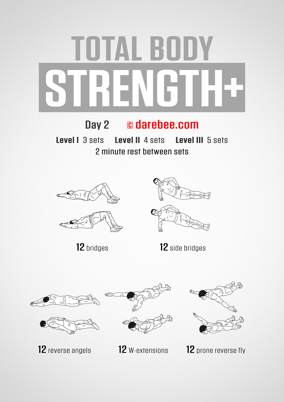 Total Body Strength Plus 30 Day Program by DAREBEE