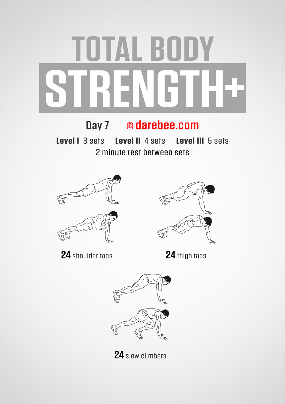 Total Body Strength Plus 30 Day Program by DAREBEE