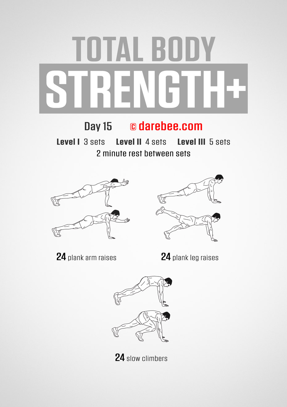 Total Body Strength Plus 30 Day Program by DAREBEE