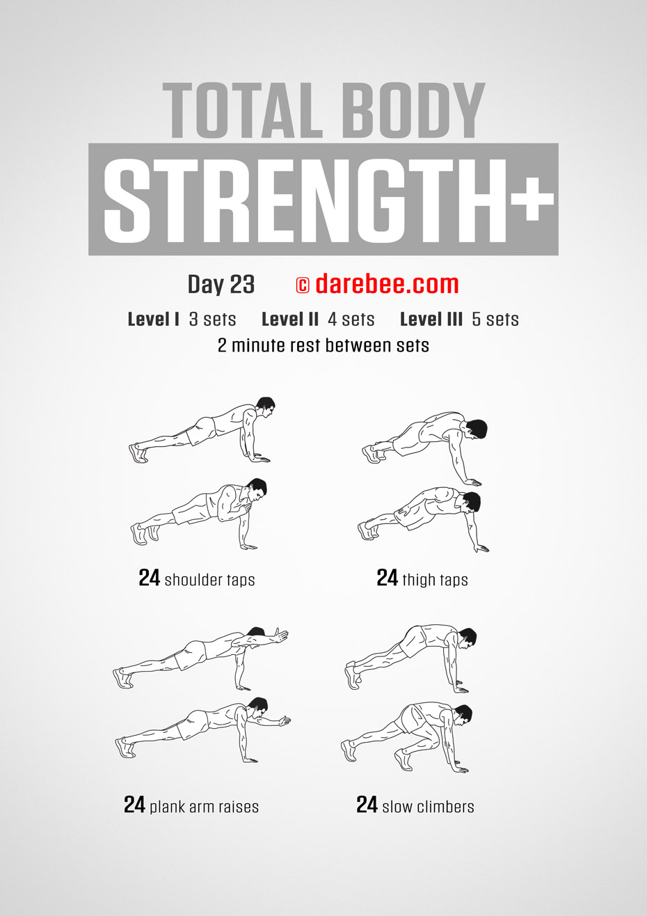 Total Body Strength Plus 30 Day Program by DAREBEE