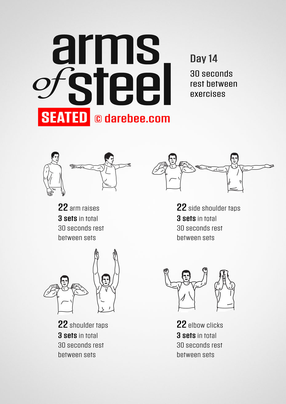 Arms of Steel Seated - Upperbody Program by DAREBEE