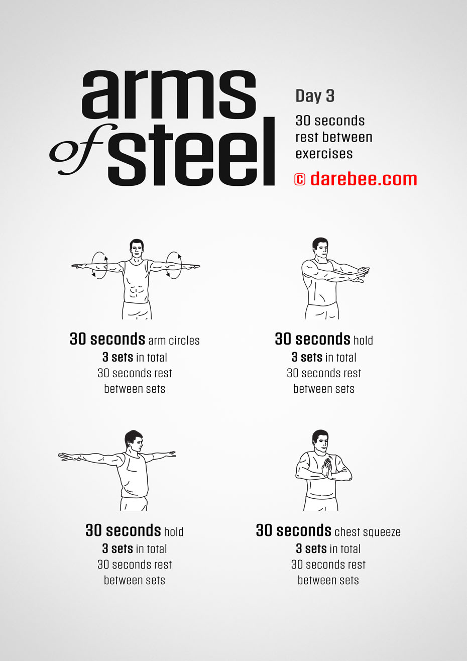 Arms of Steel - Upperbody Program by DAREBEE