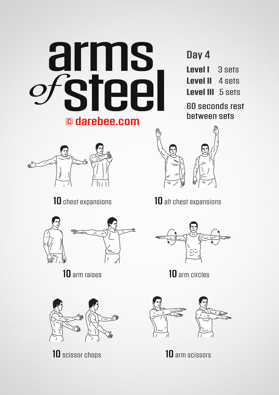 Arms of Steel - Upperbody Program by DAREBEE