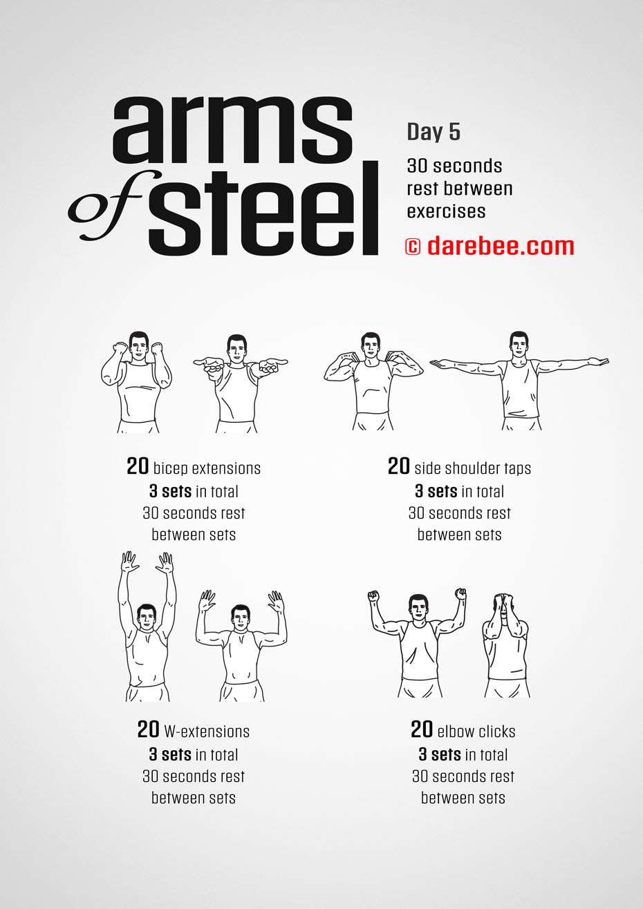 Arms of Steel - Upperbody Program by DAREBEE