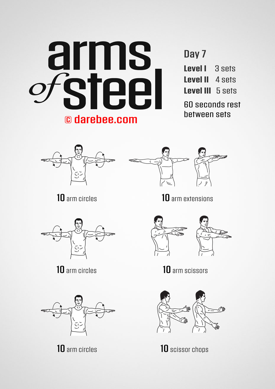 Arms of Steel - Upperbody Program by DAREBEE