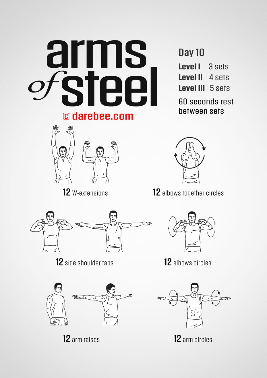 Arms of Steel - Upperbody Program by DAREBEE